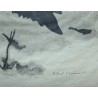 Engraving entitled ‘Grand sanglier’, signed by Robert HAINARD