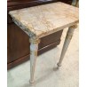 Small lacquered Louis XVI console table with a marble top by  Moinat SA  - Antiques and interior design