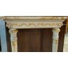 Small lacquered Louis XVI console table with a marble top by  Moinat SA  - Antiques and interior design