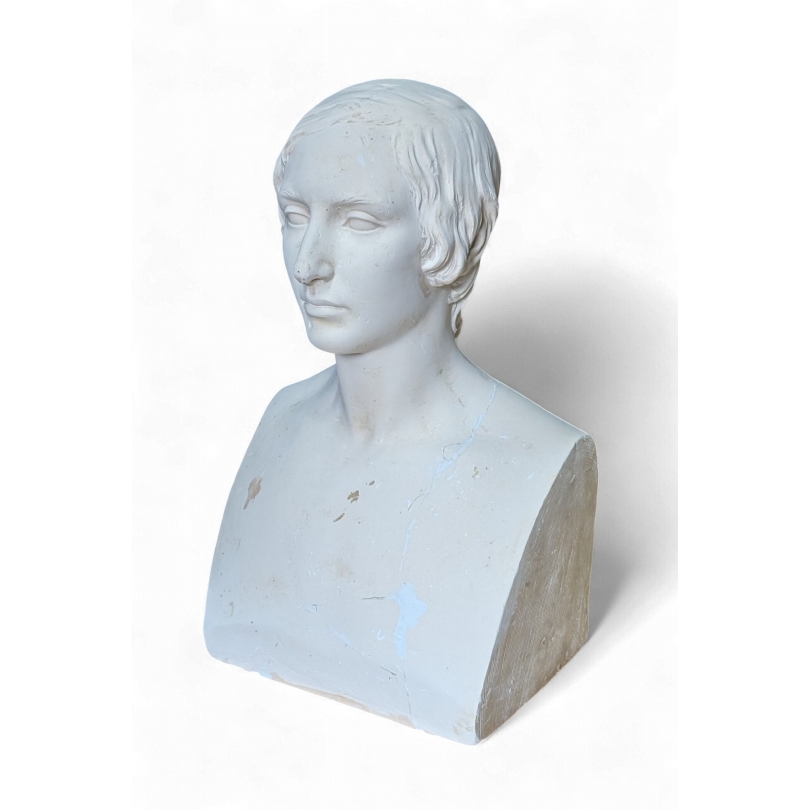 Buste "Anna Eynard" en plâtre signé L. DORCIÈRE