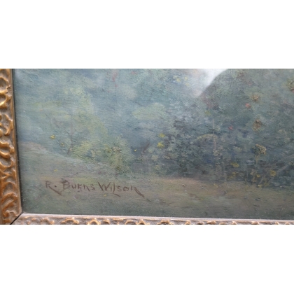 Tableau \"Paysage\" signé R. BURNS WILSON