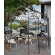 Gazebo en fer forgé rouille