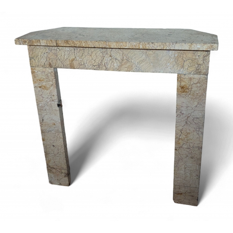 Louis-Philippe-style fireplace in beige marble at  Moinat SA  - Antiques and home décor