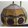 Lampe style Tiffany décor roses