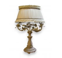 Lampe en passementerie