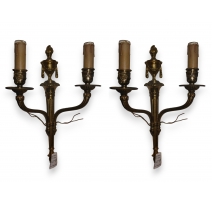 Paire d'appliques style Louis XVI