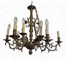 Lustre hollandais à 12 lumières