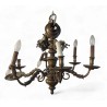 Lustre Hollandais à 6 lumières, décor sirènes