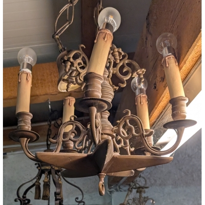 Petit Lustre Hollandais en bronze