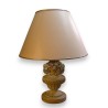  Lampe de table en bois sculpté "fleurs" sur  Moinat SA  - Antiquités décoration