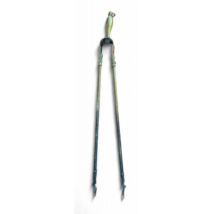 Pince à feu en bronze