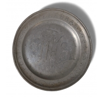 Plat "Genève" en étain