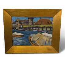 Pastel "Morges" signé CINGRIA