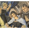Tableau \"Sainte famille\" signé S. BURNAND