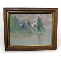 Aquarelle "Chateau de Chillion" par Hélène HANTZ