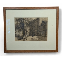 Gravure "Petite Corraterie" signée J. MÉGARD 1910