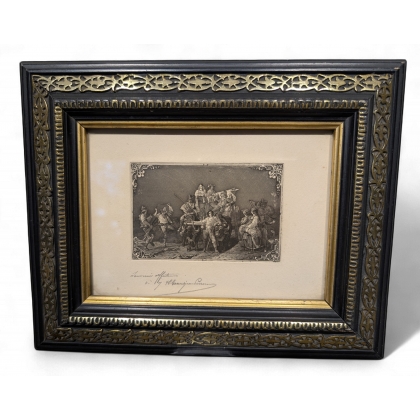 Engraving: ‘The Pontine Harvesters’