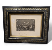 Gravure "Les Moissoneurs Pontins"