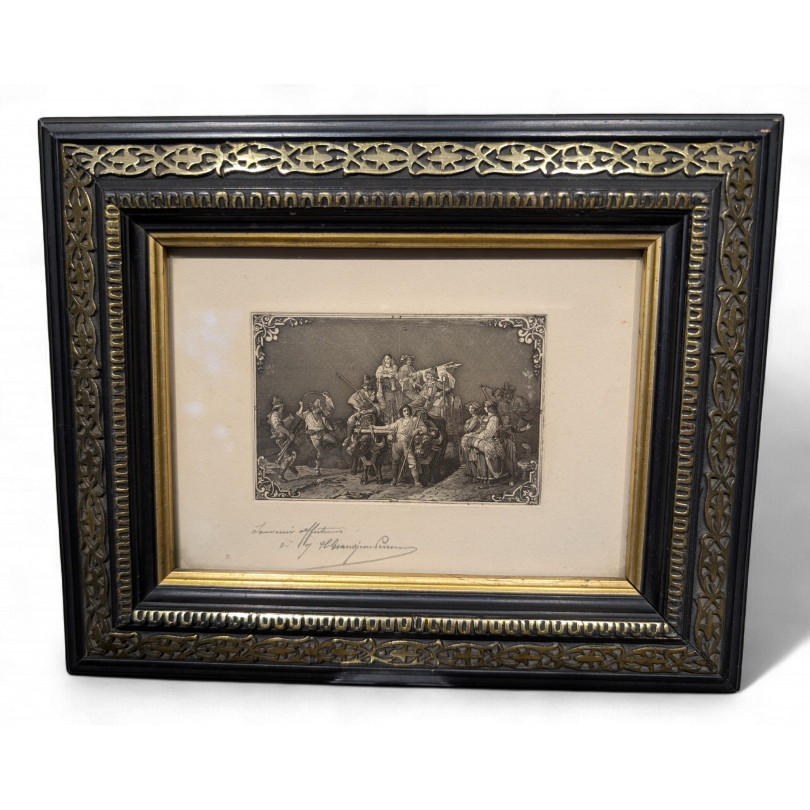 Gravure "Les Moissoneurs Pontins"