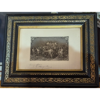 Engraving: ‘The Pontine Harvesters’