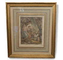 Gravure "Interieur" par BOUCHER