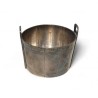Bassine en métal argenté