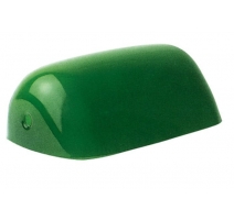 Globe en verre pour lampe de banquier, Vert