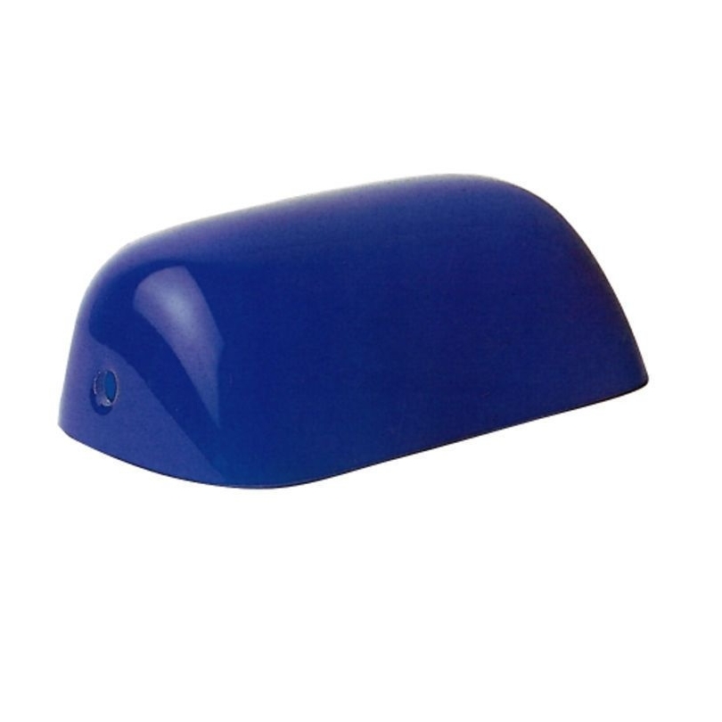 Globe en verre pour lampe de banquier, Bleu