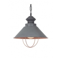 Suspension en tôle Gris et cuivre