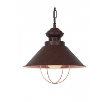 Suspension en tôle Brun et cuivre