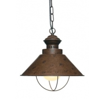 Suspension en tôle Brun