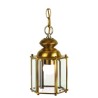 Petite lanterne hexagonale en laiton