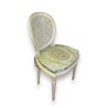 Louis XVI-style lacquered chair, seat and backrest by Moinat SA – Antiques and home décor