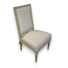 Blue lacquered Louis XVI-style armchair from  Moinat SA  - Antiques and home décor
