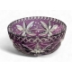 Coupe en cristal taillé violette
