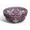 Coupe en cristal taillé violette