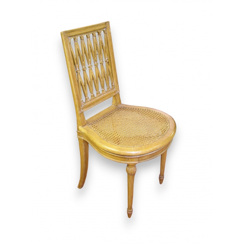 BARVILLE Louis XVI-style cane chair at Moinat SA – Antiques and home décor