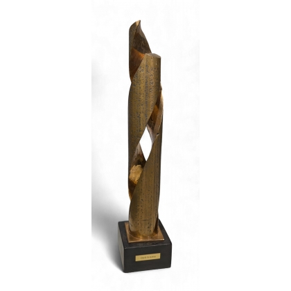 Sculpture \"Optimisme\" en bronze signée X BUCHER