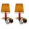 Paire d'appliques Cor de chasse