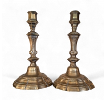 Pair of Régence candlesticks