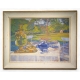 Tableau "Le goûter à Bellerive" signé ALK