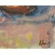 Tableau "Assiette d'été" signé AL