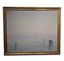Tableau "Venise" signé Alf. BOLLE 1921