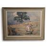 Tableau \"Les moissons\" signé David BURNAND