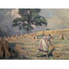 Tableau \"Les moissons\" signé David BURNAND