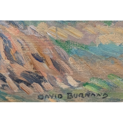Tableau \"Les moissons\" signé David BURNAND