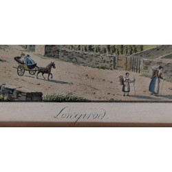 Radierung „Cure de Longirod“, signiert WEIBEL.  bei Moinat SA  – Antiquitäten und Dekoration –  Radierungen, Lithografien