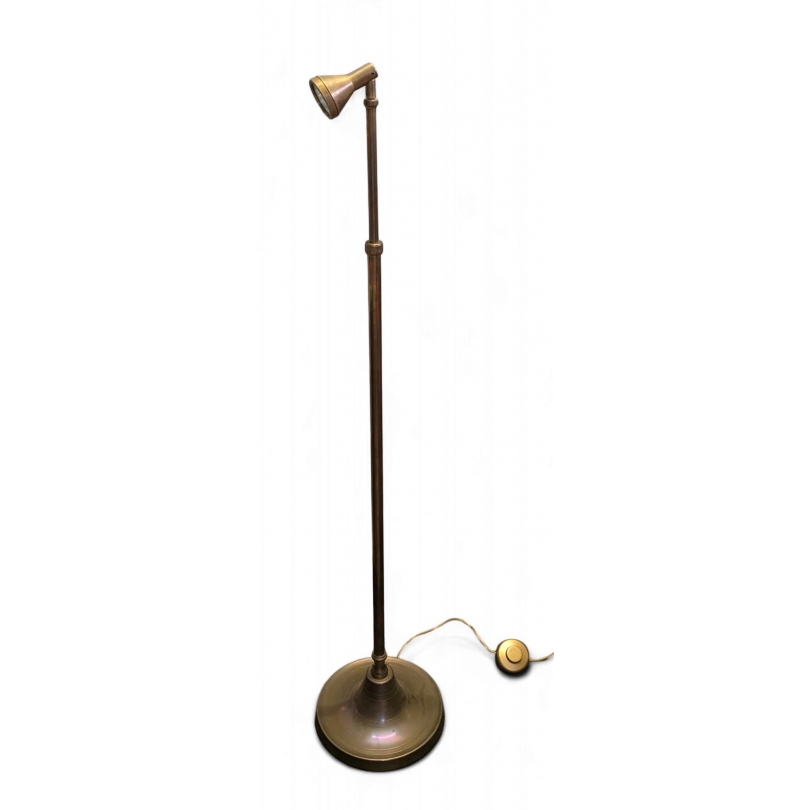 Lampadaire spot en laiton