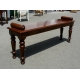 Banquette anglaise en acajou à rouleaux