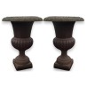 Pair of brown cast-iron urns from  Moinat SA  - Antiques and home décor